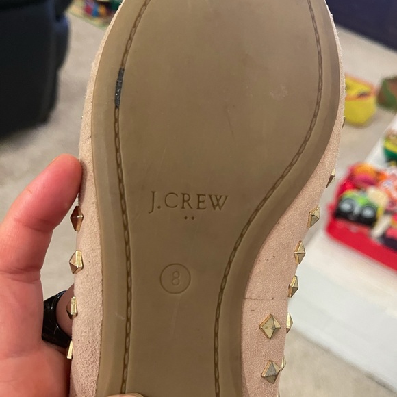 J Crew studded ballet flats tan suede size 8 - Picture 9 of 10
